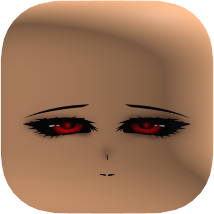 Red Eyes Tired Anime Face