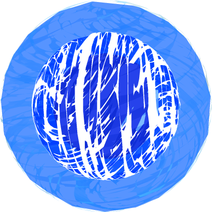 collapsing blue
