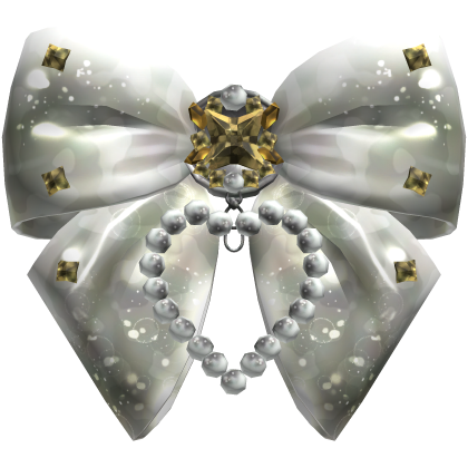 White Royal Enchanted Bow w Diamonds Roblox item