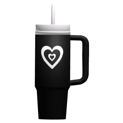 Preppy Black Heart Cup thumbnail