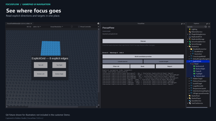 FocusFlow: Gamepad UI Builder & Auditor preview 2