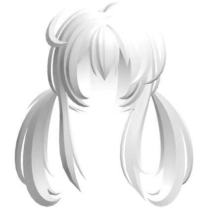 emo vampy moe messy ponytails white