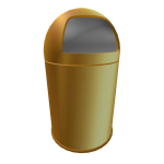 Golden Trash Bin Suit