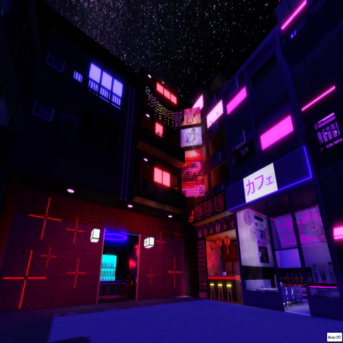 Vaporwave Vibe Corner Roblox decal