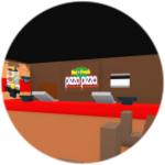 Colored Work at a Pizza Place
