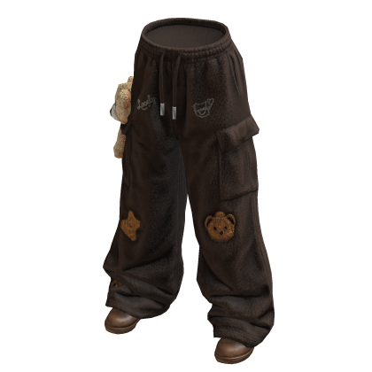 Teddy Cargo Pants w/Boots (Brown)