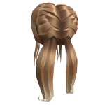 Braided Stylish Low Ponies in Caramel Ombre