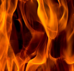 Fire place and black