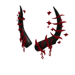 Red&Black Spiked Horns