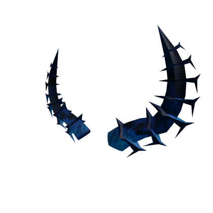 dark blue horns