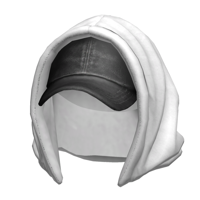 White Hoodie & Black Cap
