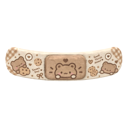 Cute Teddy Bear Cookie Bandage Roblox item