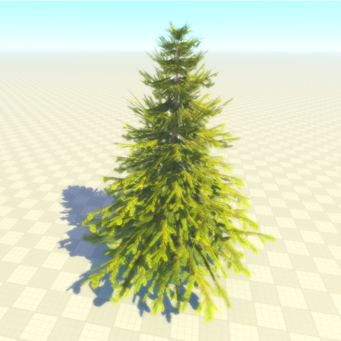 Realistic pine tree preview 1