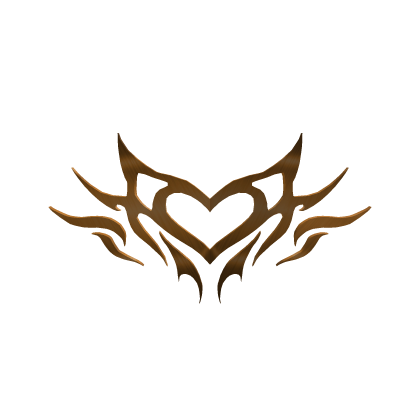 Gold Fire Heart Crown Y2k