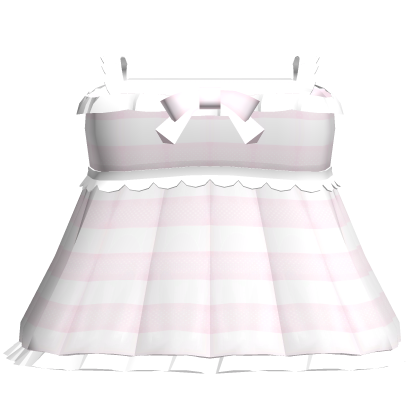 ♡ : kawaii pink striped baby doll dress