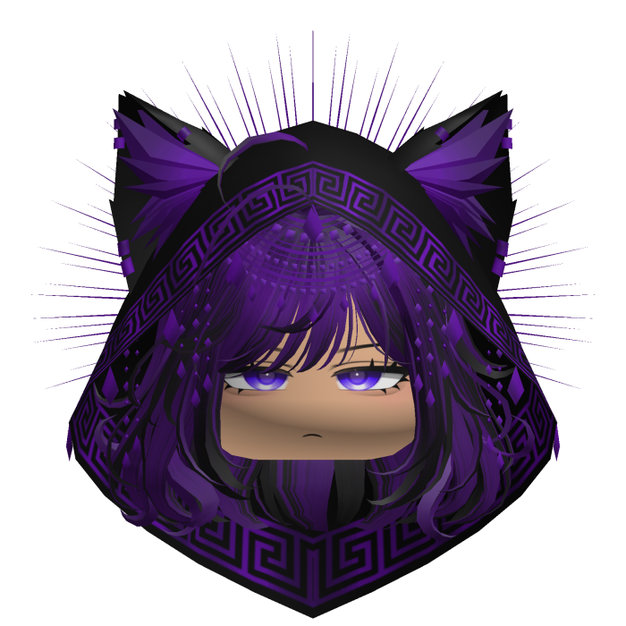 Egyptian Bob w/ Divine Purple Black Hood