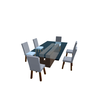 mesa comedor de vidrio