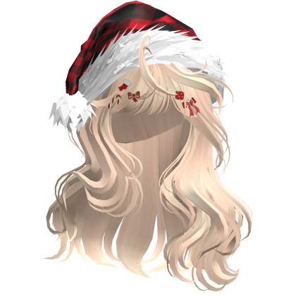 Lush Christmas Waves w/Santa Hat (Blonde)