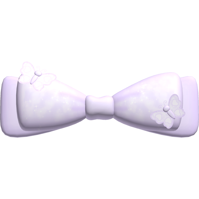♡ sweetest magical butterfly bow in purple ʚїɞ