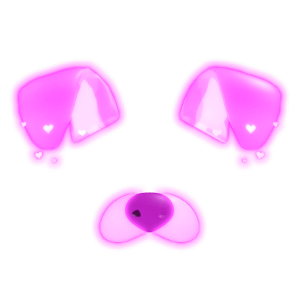 Emissive Pink Puppy Dog Face Filter