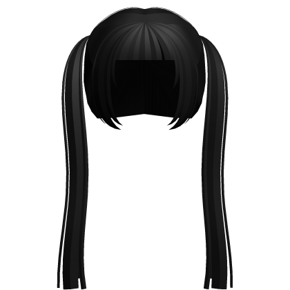 long black anime twintails Roblox item