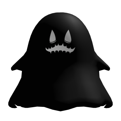 Halloween Cute Anime Ghost Pet (Black White) [L]