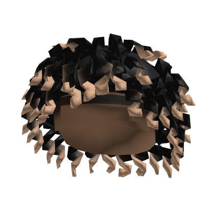 Black To Blonde Long Curly Fro Roblox item