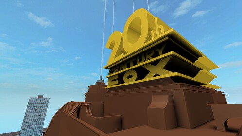 20th century fox logo in city