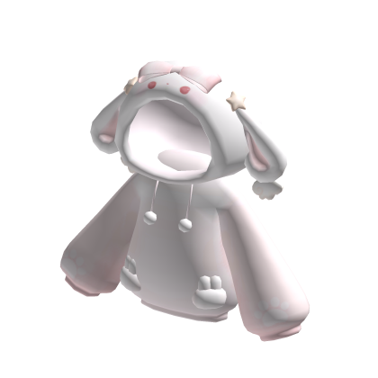 soft fluffy angel bunni hoodie pink♡