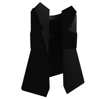 Long Simple Black Mafia Suit