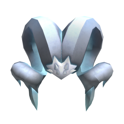 Crowned Frigid Silver Horns Roblox item