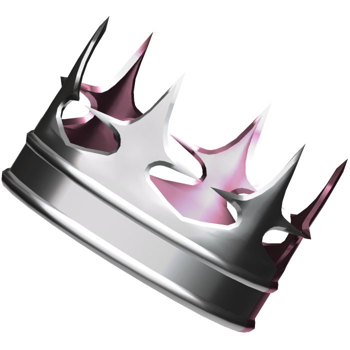 Silver and Pink Small Tiny Hovering Crown