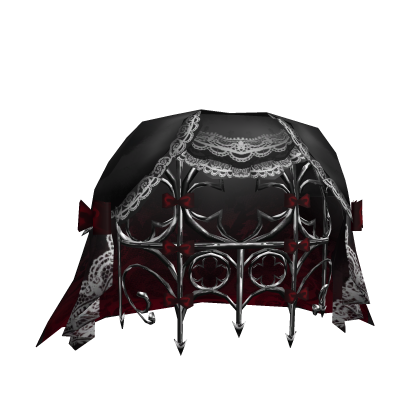 Grand Gothic Vampire Cage Bustle Dress in Red
