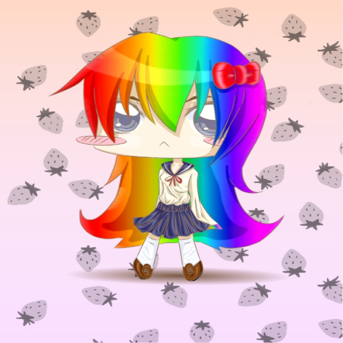 Rainbow Chibi Girl Roblox decal