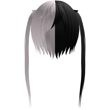 ( ˊ˵o⩊o˵ˋ) #kemonomimi twintails ҂ black & pink Roblox item