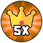 5x Crowns