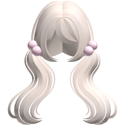 ♡ cute blonde long wavy doll pigtails Roblox item