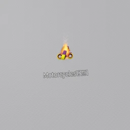 Funny motorcycle game icon
