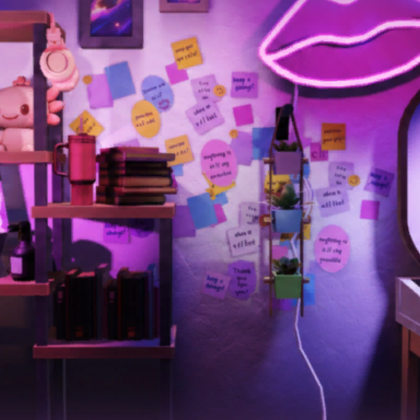 Gamer Girly Room Background 🎮💕