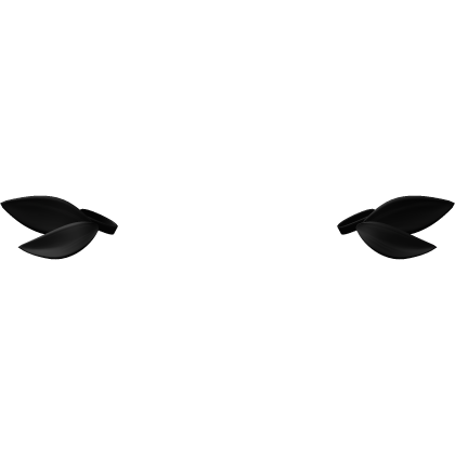 cc code anime low pigtail bow ties in black