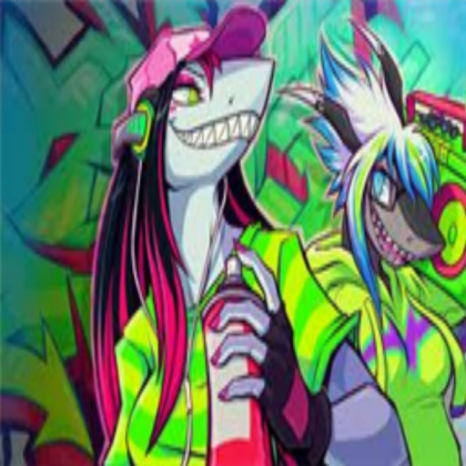sharks doing graffiti Roblox decal