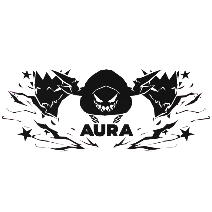 Cartoony White Hood Aura Dragon Wings Combo