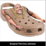 The Rock Crocs