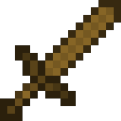Minecraft Wooden Sword Roblox decal