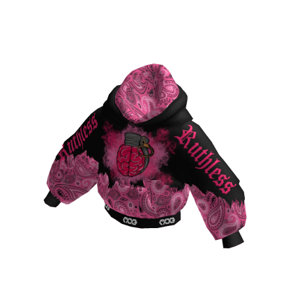 MOG - Black Pink Double Layer Y2K Hoodie