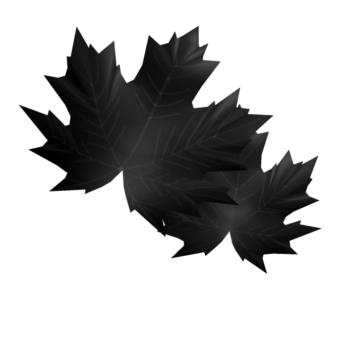 Black Maple leaf face accessory