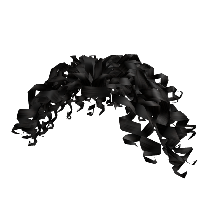 Curly Ponytail [Black] Roblox item