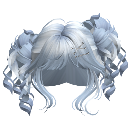 Tilted Elegant Princess Buns (Sky Blue)