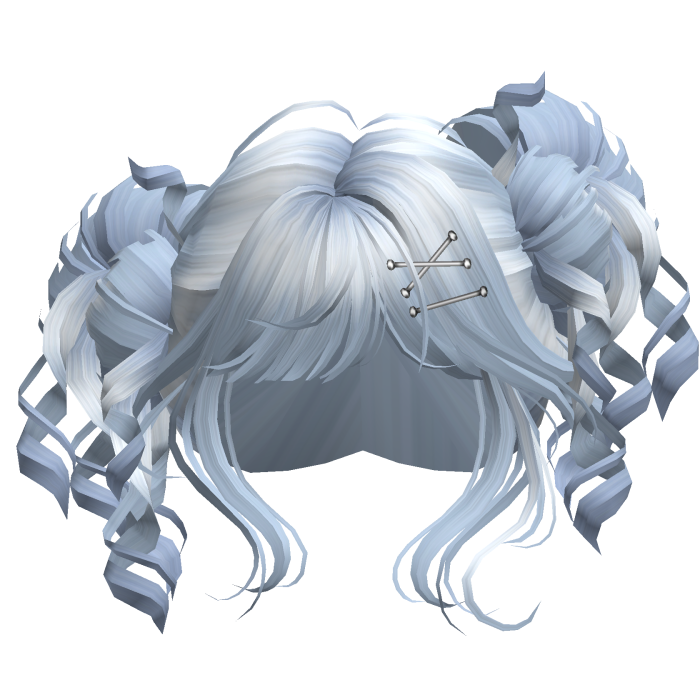 Tilted Elegant Princess Buns (Sky Blue)