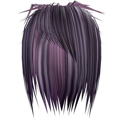 Messy Scene Spiky Emo Hair Pink / Dark Purple